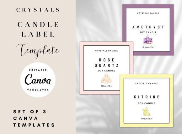 Crystals Candle Label Templates Editable: Your Guide to Professional Branding