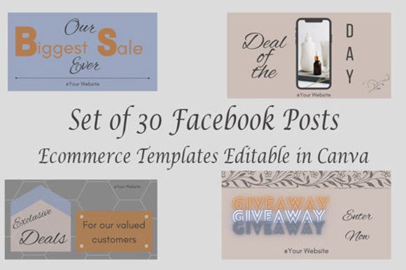 Facebook Post Templates Ecommerce 30: A Designer's Toolkit for Visual Consistency