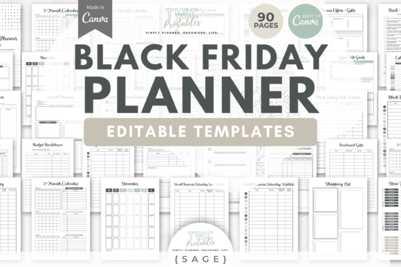 Master Your Holiday Sales with Black Friday Planner Canva Templates 6
