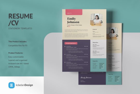 Resume CV PSD Design Templates Vol 19.1: A Modern Toolkit