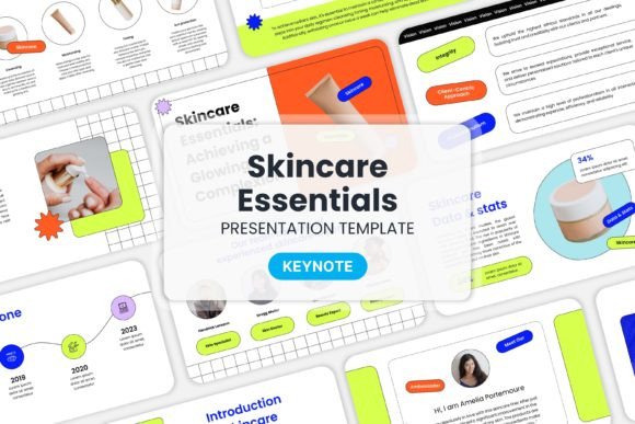 Skincare Essentisl - Keynote Templates: A Design Asset for Brand Narratives