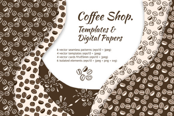Unleashing Creativity: A Deep Dive into Coffee Shop Digital Paper and Pattern Bundles