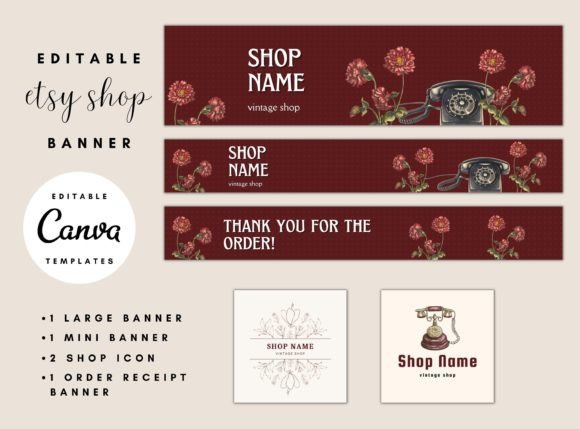 Vintage Etsy Shop Banner Templates: A Strategic Tool for First Impressions